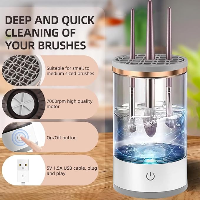 VELVET VOGUE™-Electric Makeup Brush Cleaner