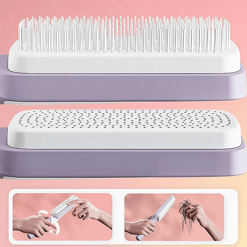 VELVET VOGUE™-SELF CLEANING HAIR COMB (IMPORTED)