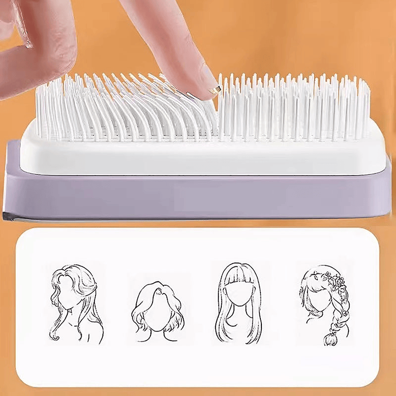 VELVET VOGUE™-SELF CLEANING HAIR COMB (IMPORTED)