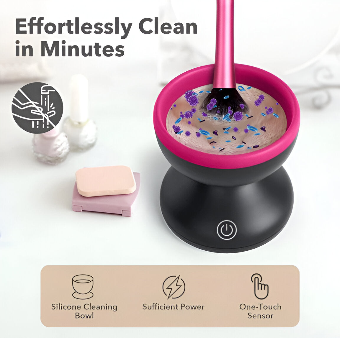 VELVET VOGUE™-Electric Makeup Brush Cleaner Ultra